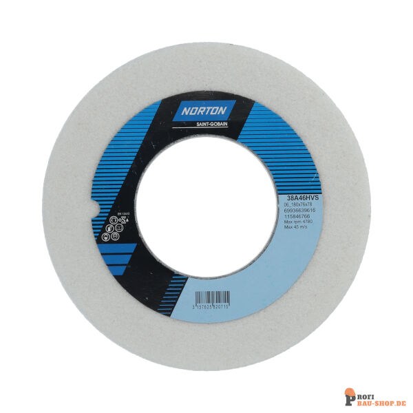 nortonschleifmittel/NORTON_schleifmittel_69936639616 06 Straight cup Tool Room-Norton 38A-180x76x78_16_16-38A46HVS_198363